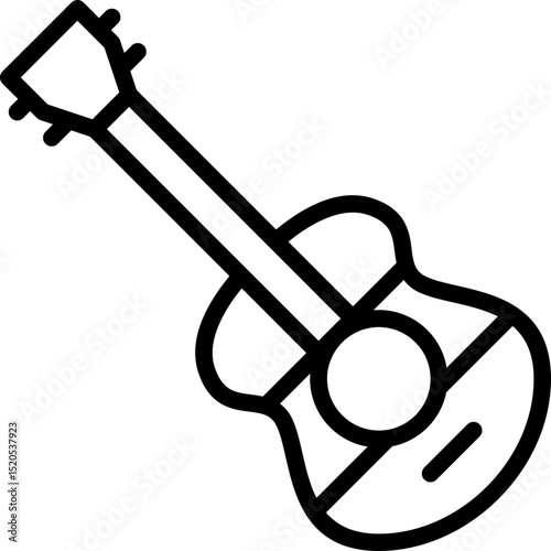 vector illustration of a guitar