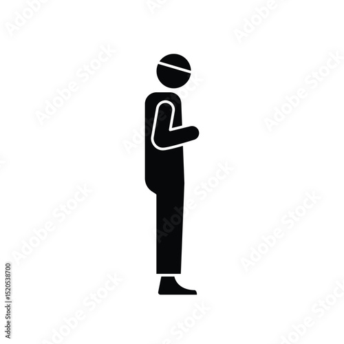 Prayer moslem icon design template