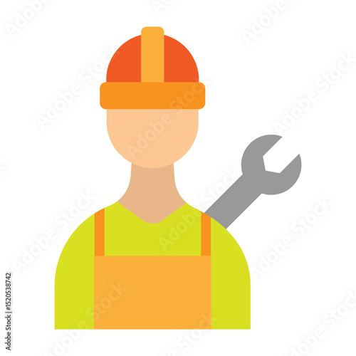 Plumber Vector Flat Icon Design