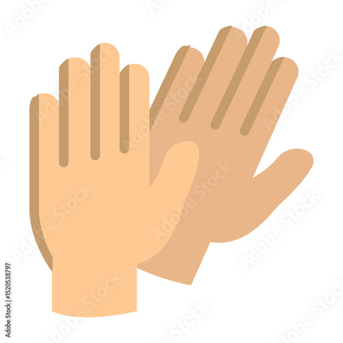 Gloves Vector Flat Icon Design