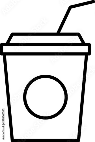 Fresh Drink Line Icon Element Set