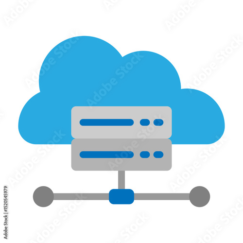 IaaS Vector Flat Icon Design