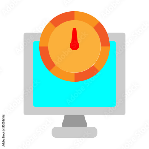 Bandwidth Vector Flat Icon Design