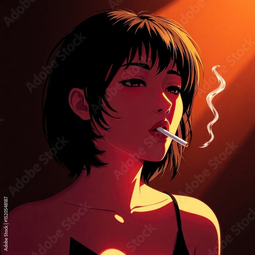 girl with a cigarette