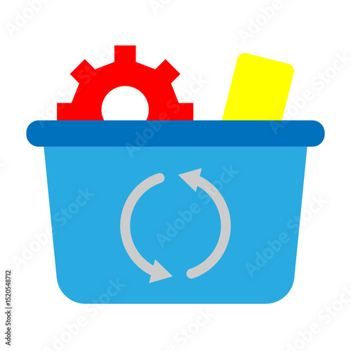 Metal Vector Flat Icon Design