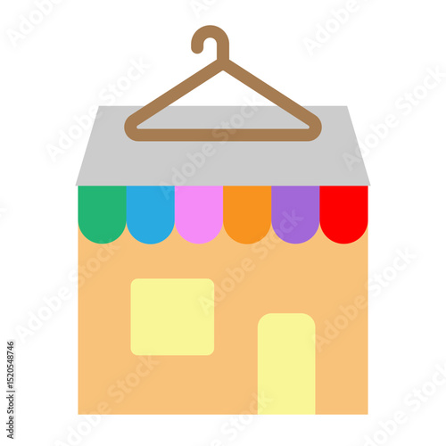 Thrift Shop Vector Flat Icon Design