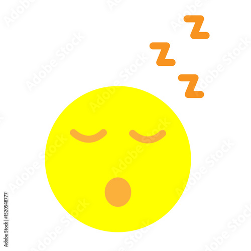 Sleeping Vector Flat Icon Design