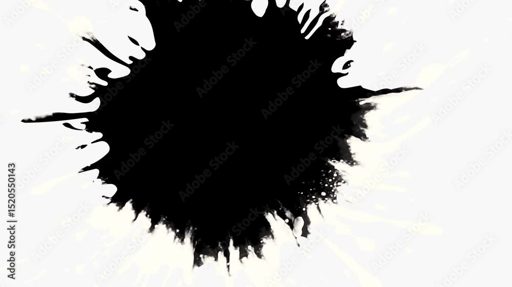 Black ink drop on white background, inks drop on white background. ink splatter compositing,
Ink Drops Transition on Black Background 4k Footage Ink Footage Transition White Ink Drops Falling 