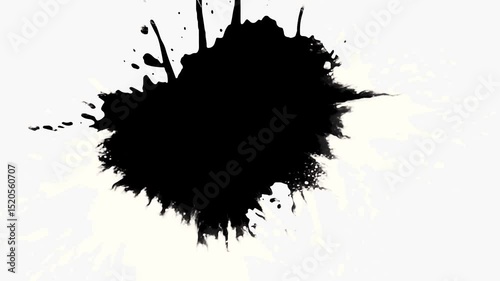 Black ink stain spreading in water, Ink transition splatter in water black watercolor ink drops background,
artistic ink splatter splash effect, Ink Drops Transition on Black Background 4k
