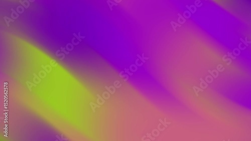 Abstract colorful gradient background with flowing waves in vibrant purple and green hues
