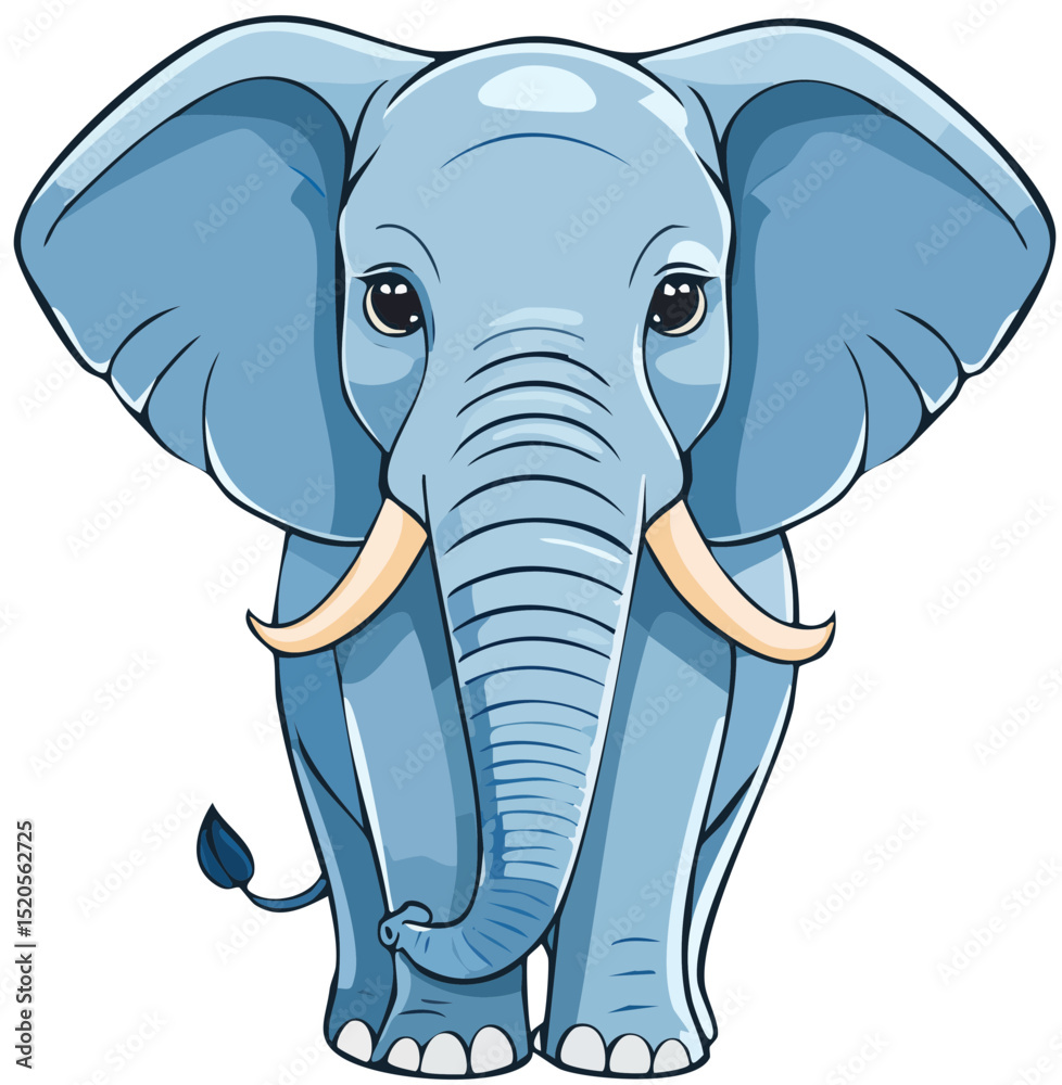 Obraz premium Friendly Elephant Character