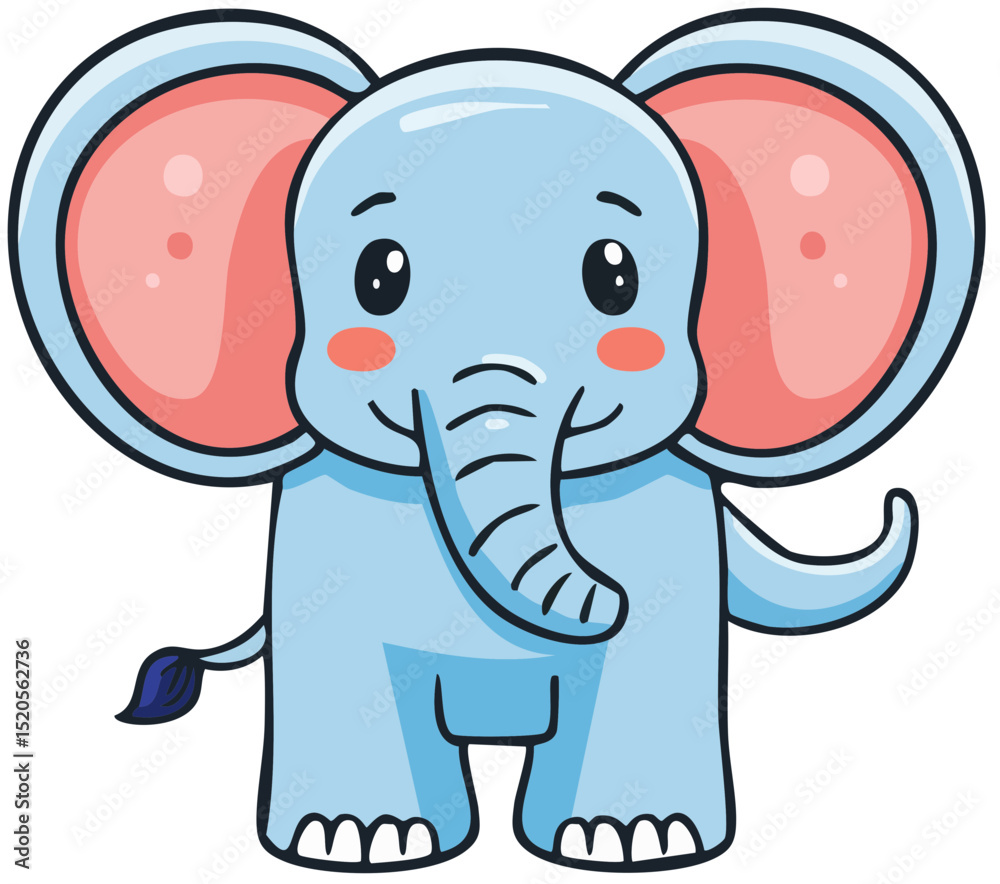 Naklejka premium Blue Jumbo Illustration