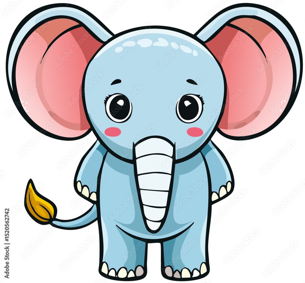 Naklejka premium Happy Safari Elephant