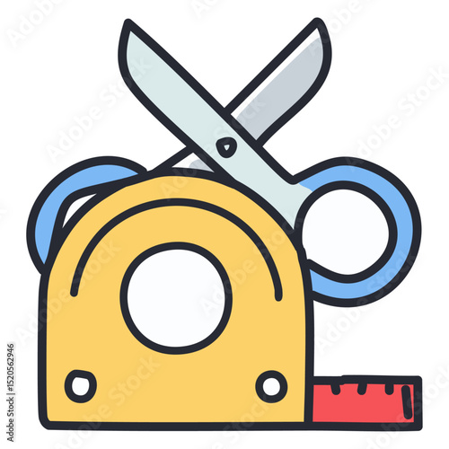 Scissors and Tape Dispenser 