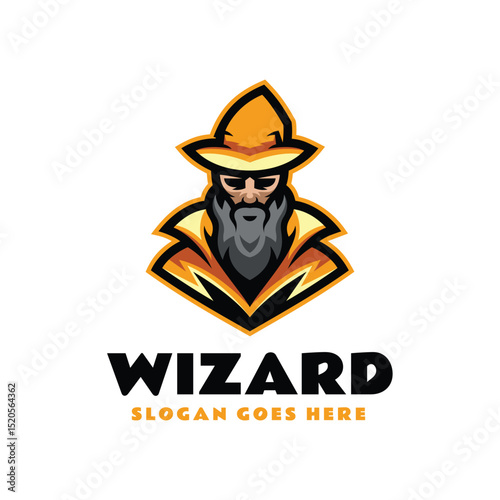 Wizard Mascot Logo Design