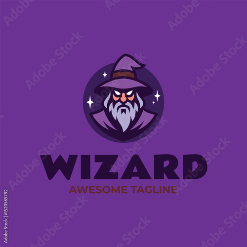 Mascot Wizard Logo Design