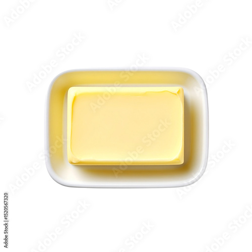 Butter block in dish dairy product cooking ingredient baking spread