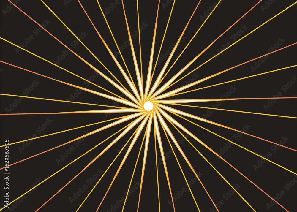 Obraz premium Fractal Burst series. Design composed of fractal radial burst pattern as a metaphor on the subject of science, technology and design