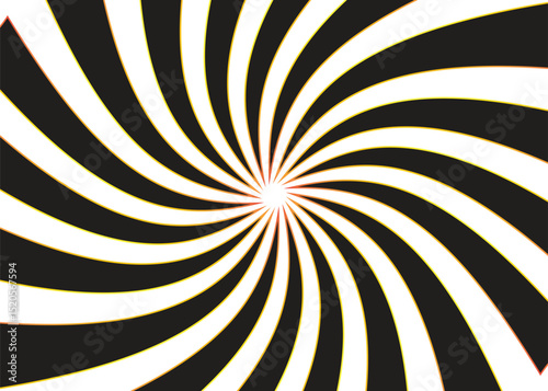 spiral background in black and white color . illusion colorful wallpaper vector abstract pattern,