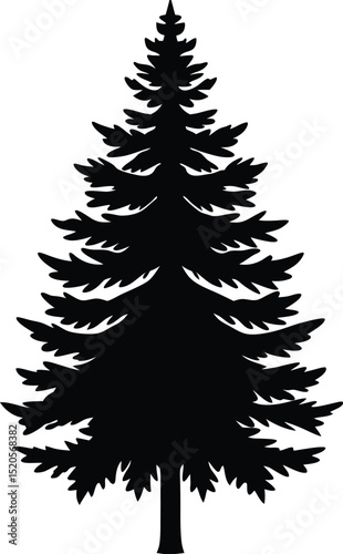 christmas tree silhouette