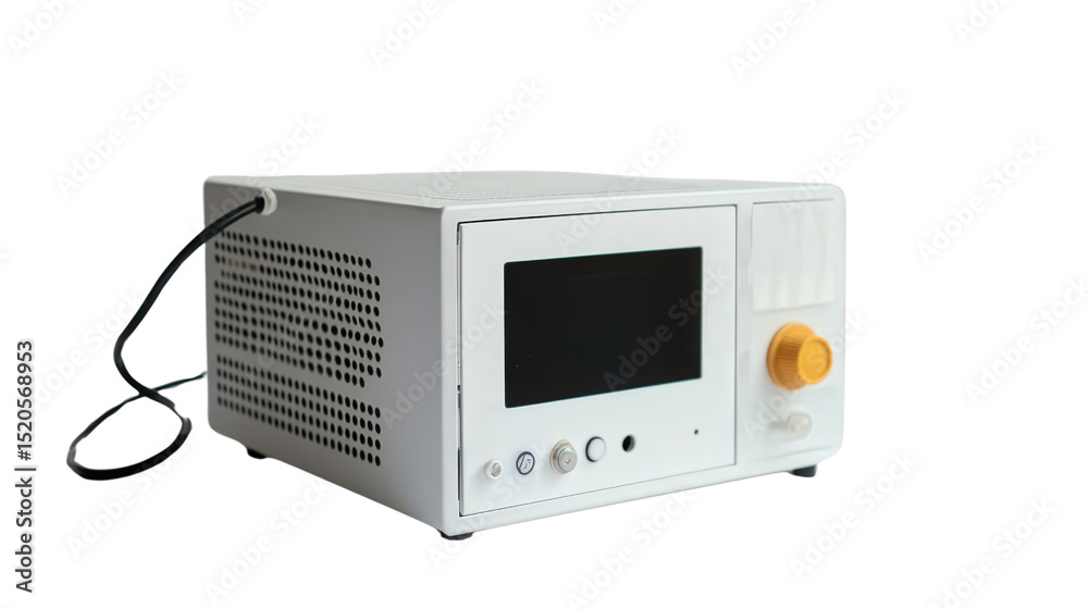 Obraz premium Compact ozone generator for lab testing Transparent background, PNG