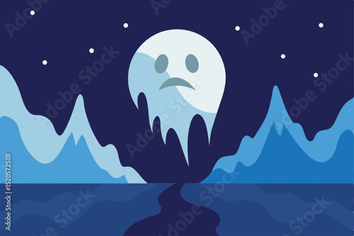 moon and stars background
