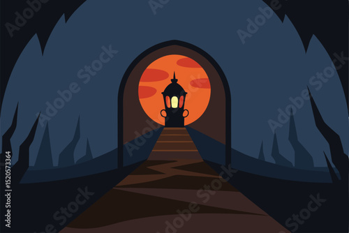 halloween night scene