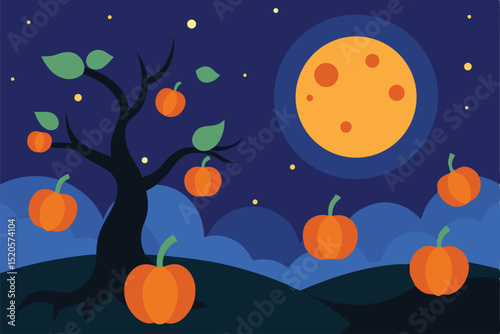 halloween pumpkin seamless pattern