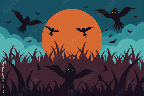 halloween night background