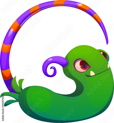 Bizarre monster character cartoon font letter G. Halloween monster character type letter, spooky fantasy creature vector English alphabet sign. Bugaboo, bogle personage kids ABC font symbol
