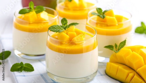 Mango Panna Cotta Dessert