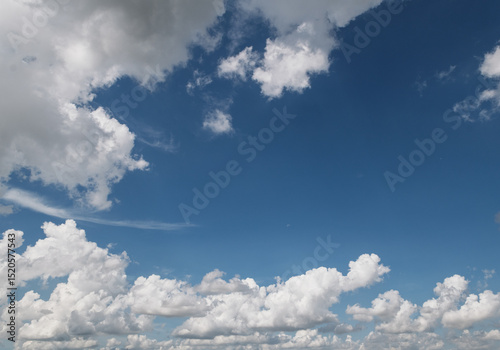 The sky is blue with a few clouds scattered throughout