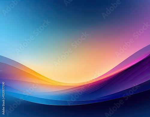 Vibrant Abstract Color Wave Background with Red, Blue, and Orange Gradient Flow on Dark Backdrop