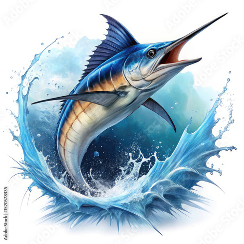 illustration of a fish logo