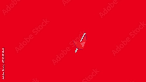 A red flag emoji icon displayed prominently on a slightly darker red background. The flag is waving slightly, rendered in a clean, flat, and minimalistic style. The red tones are distinct enough.