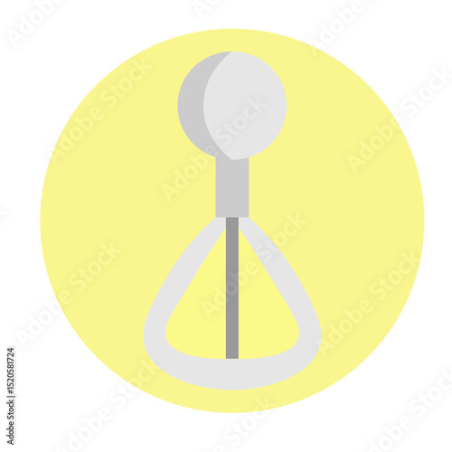 Ice Cream Scoop Vector Flat Icon Design