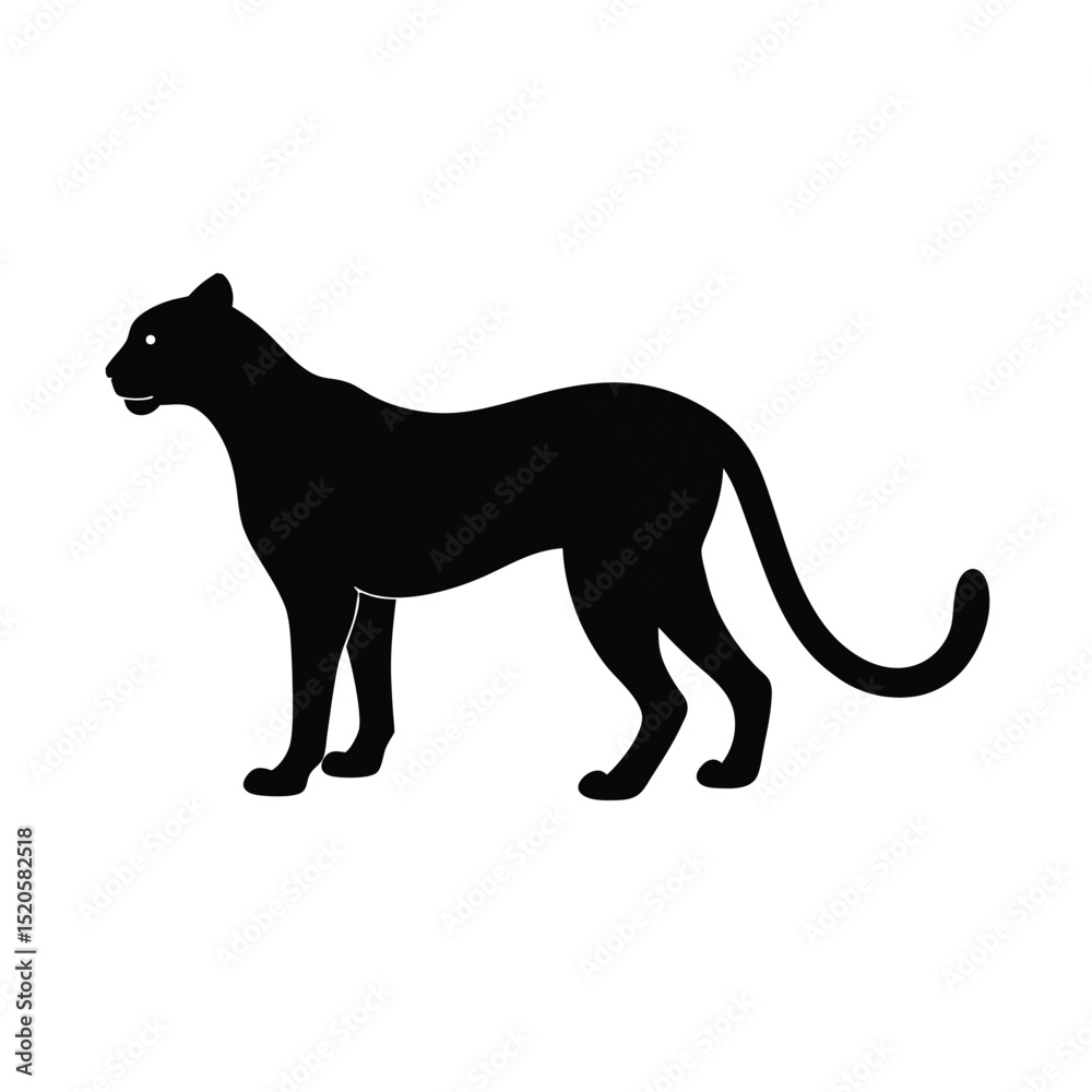 Fototapeta premium silhouette of a lion