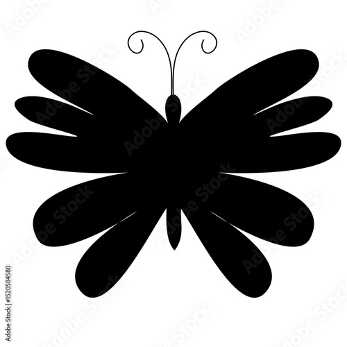 Butterflies silhouettes. Butterfly Silhouettes Vector Illustration. showcases a collection of butterfly silhouette , butterflies are perfect for backgrounds, patterns, and designs. ethereal display of