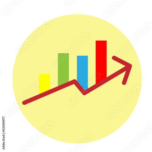 Trendwave Symbol Vector Flat Icon Design