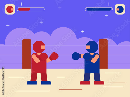 Video game screen display.. Equipment of gamers. Games illustration. Flat vector illustration.