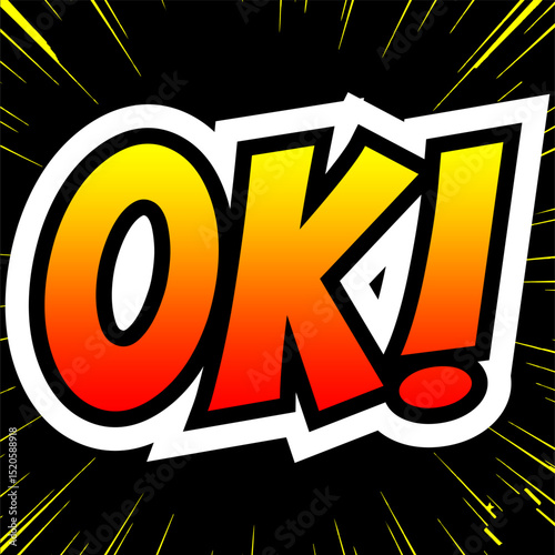 Cartoon comic sign burst clouds. Speech bubble, Oke OK sign expression and pop art text frames. Comics mem expressions speech, superhero book Oke OK label. Isolated vector symbols set