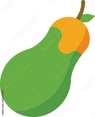 ash gourd vector on white background  .eps