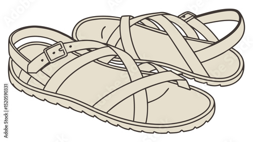 Buy comfortable walking sandals for women and men stylish summer footwear adjustable straps buckle closure