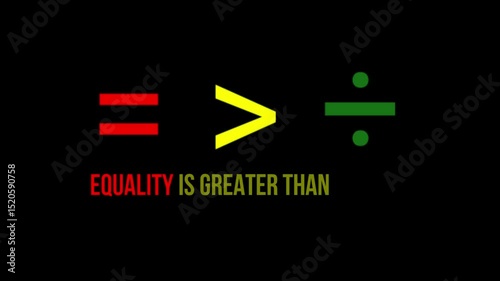 Wallpaper Mural Equality is greater than division. Concept of juneteenth freedom day Torontodigital.ca