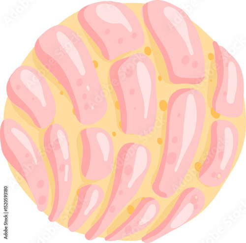 Mexican Puerquito Pan Dulce Illustration, Hand Drawn Sweet Bread Clipart, Traditional Bakery Line Art