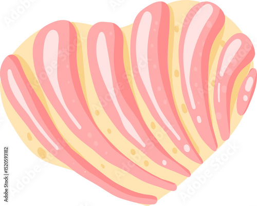 Mexican Puerquito Pan Dulce Illustration, Hand Drawn Sweet Bread Clipart, Traditional Bakery Line Art