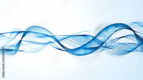 Abstract Blue Wave Design Background