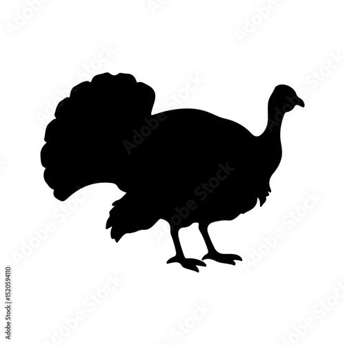 Lark silhouette icon vector flat design on white background