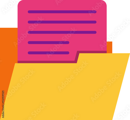 Flat File Folder Document Element