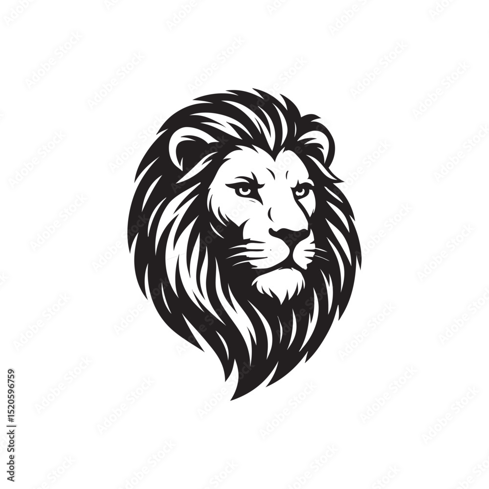 Fototapeta premium lion head vector